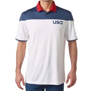 Adidas USA Golf Olympic Polo Large